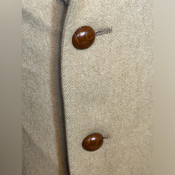 Size 40 tan Camel Hair collared blazer by Linden Clothes Lineberry’s sport coat - Picture 5 of 10